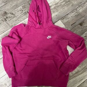 Nike Women's Fuchsia Hoodie Sweater